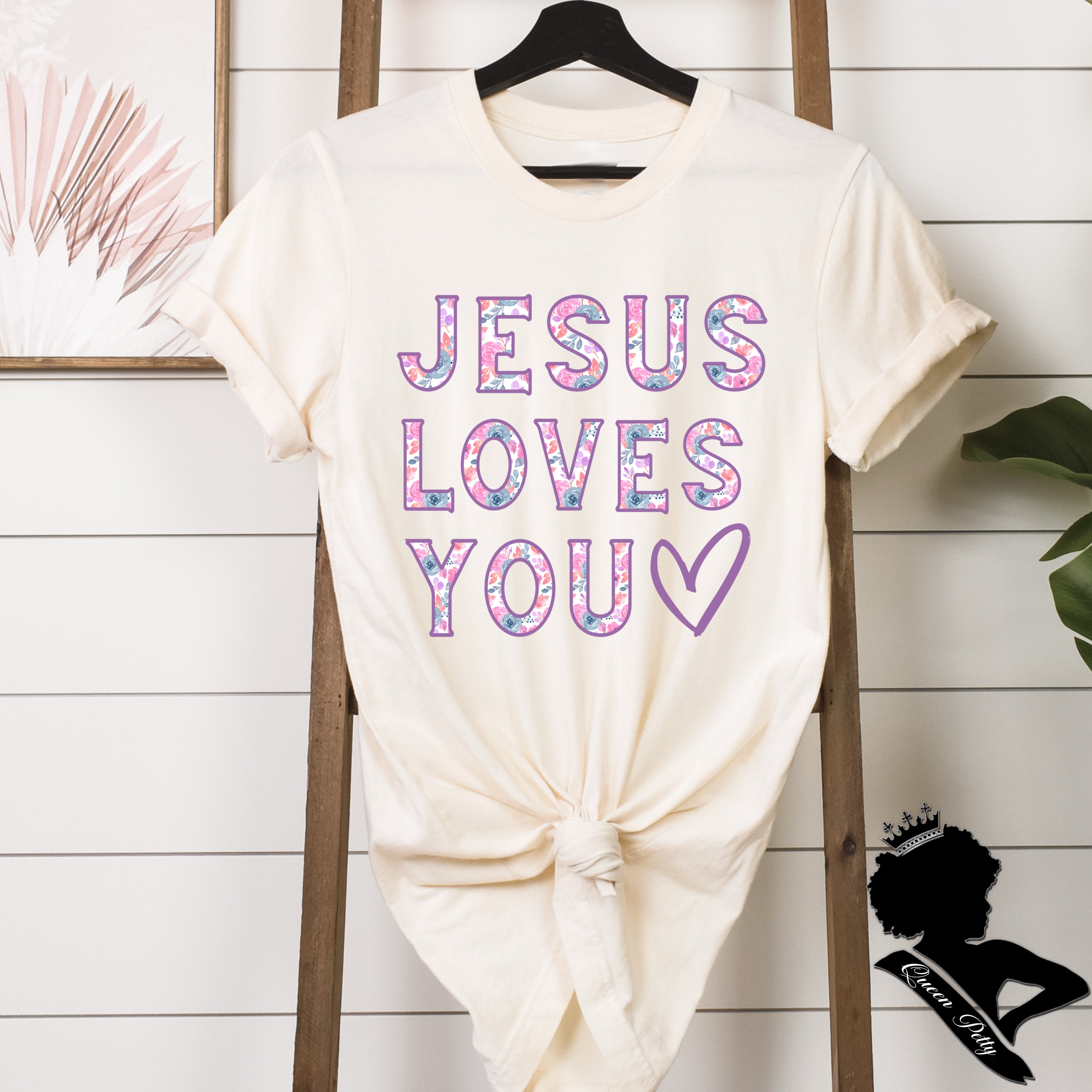 Jesus loves you *floral*